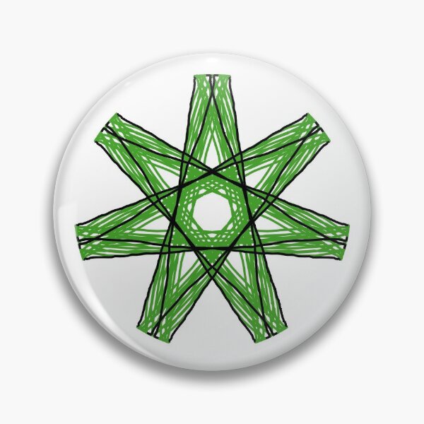 Item preview, Elven Star Pentagram Septagram Heptagram Pattern Design Fairy Star Faery Star designed and sold by Stephanie Small.
