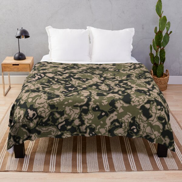 Item preview, Military Camouflage Artistic Cutout Patterns in Green, Beige and Black designed and sold by ShopieHome.