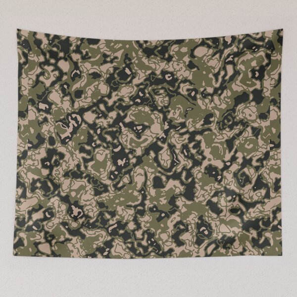 Item preview, Military Camouflage Artistic Cutout Patterns in Green, Beige and Black designed and sold by ShopieHome.
