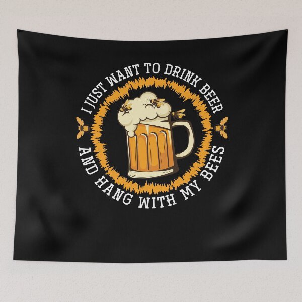 Item preview, I Just Want To Hang With My Bees Beekeeper designed and sold by bestshirtdesign.
