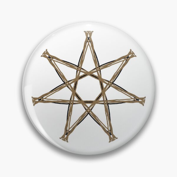 Item preview, Elven Star Pentagram Septagram Heptagram Pattern Design Fairy Star Faery Star designed and sold by Stephanie Small.