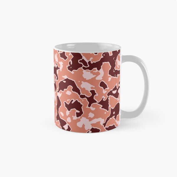 Item preview, Lush Lava Camouflage Palette Knife Patterns in Red and Orange Shades designed and sold by ShopieHome.