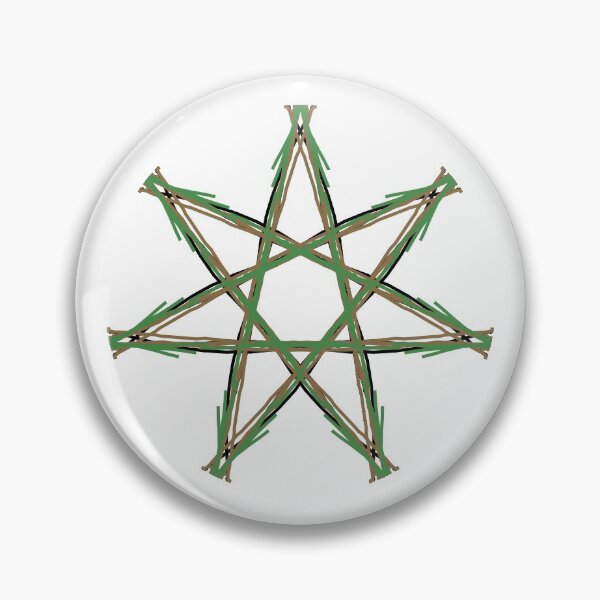 Item preview, Elven Star Pentagram Septagram Heptagram Pattern Design Fairy Star Faery Star designed and sold by Stephanie Small.
