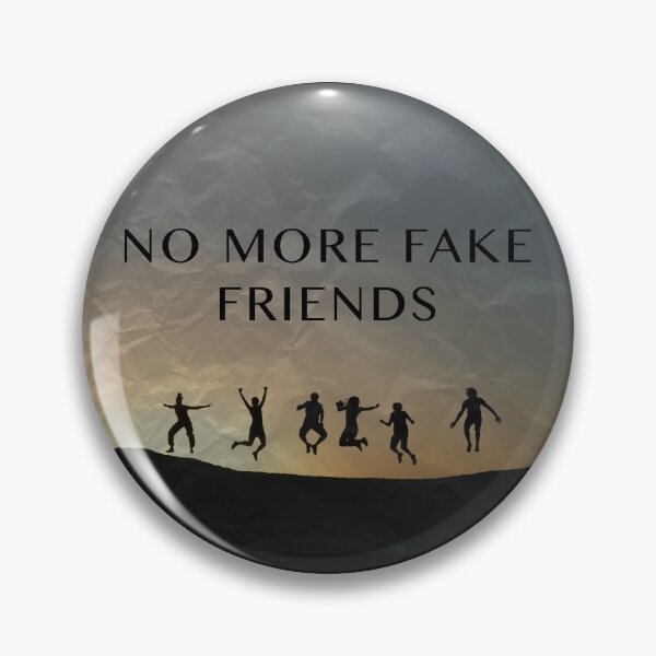 Item preview, No More Fake Friends Sunset Happy Herkie Jump Friendship Goodbye Graduation Resignation Gift Photograph Design designed and sold by CreatedbyJR.