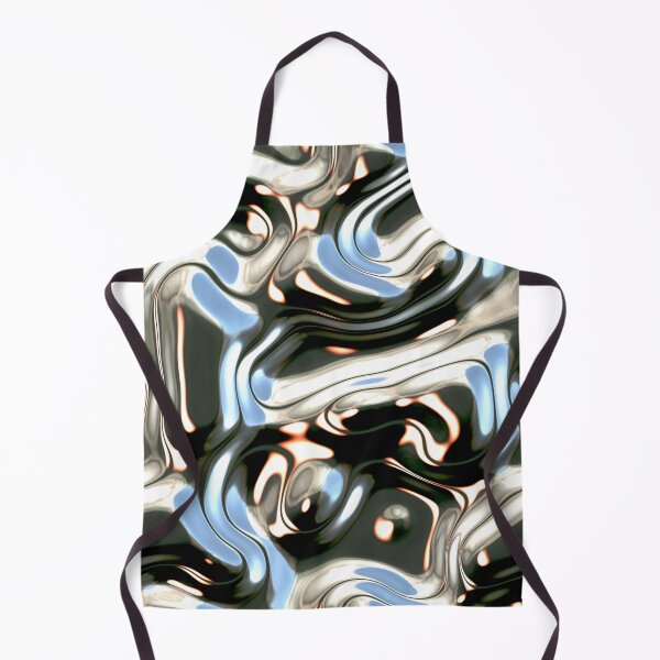Item preview, Liquid Flow (Futuristic Decorative Pattern - Liquid Metal) designed and sold by SassyClassyMe.