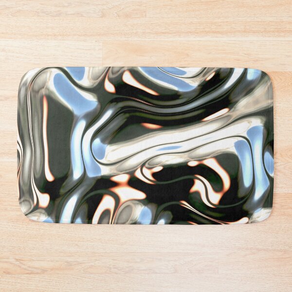 Item preview, Liquid Flow (Futuristic Decorative Pattern - Liquid Metal) designed and sold by SassyClassyMe.