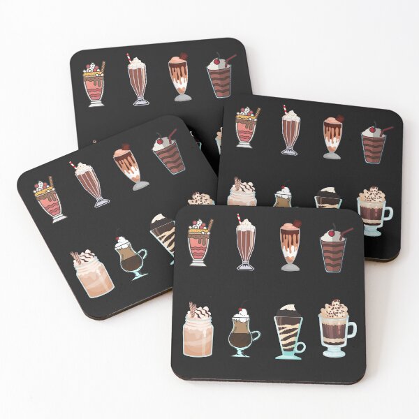 Item preview, chocolate milk shake sticker pack design designed and sold by AGDesignstore.