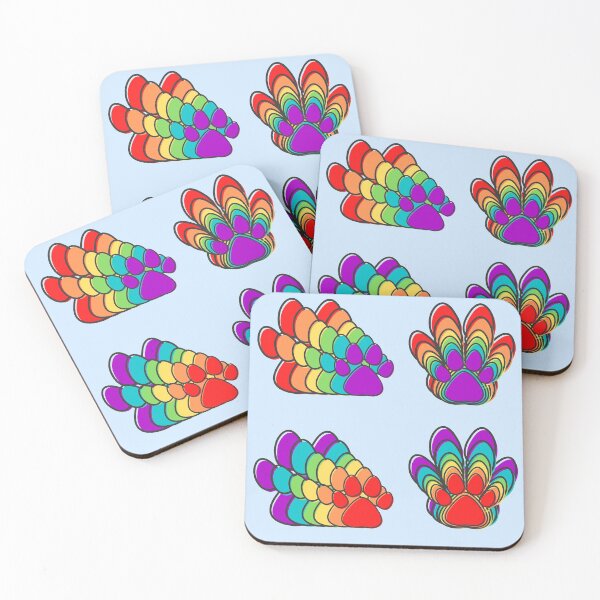 Item preview, Rainbow paws stickerpack designed and sold by NinaBetterNot.
