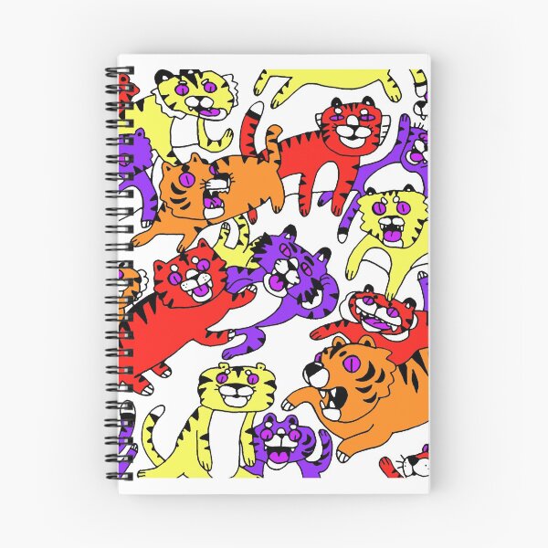 Aperçu de l'œuvre  palette de couleurs alt design goofy tiger créée et vendue par doodletiger.