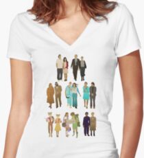 Valentines Day Women's Fitted V-Neck T-Shirt