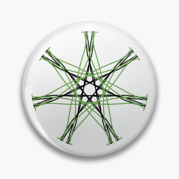 Item preview, Elven Star Pentagram Septagram Heptagram Pattern Design Fairy Star Faery Star designed and sold by Stephanie Small.