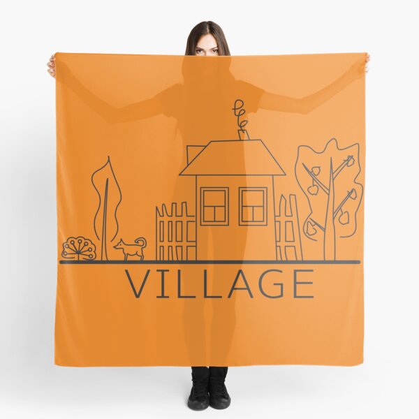 Aperçu de l'œuvre Village lineart créée et vendue par Polina-Volodina.