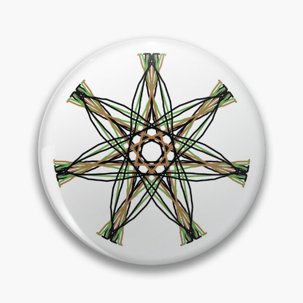 Item preview, Elven Star Pentagram Septagram Heptagram Pattern Design Fairy Star Faery Star designed and sold by Stephanie Small.