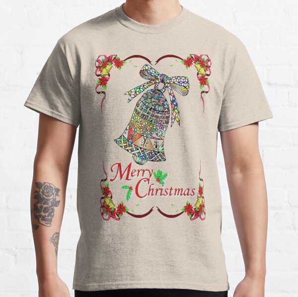 Merry Christmas ,cute clock Christmas design Classic T-Shirt