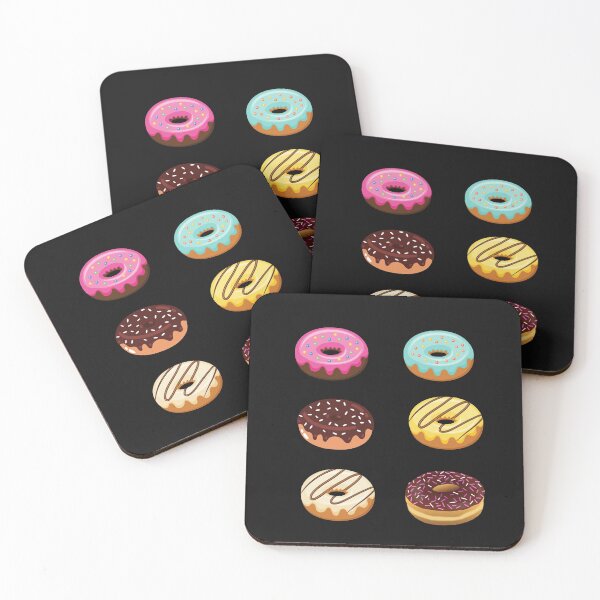 Item preview, cute donut sticker pack designed and sold by AGDesignstore.