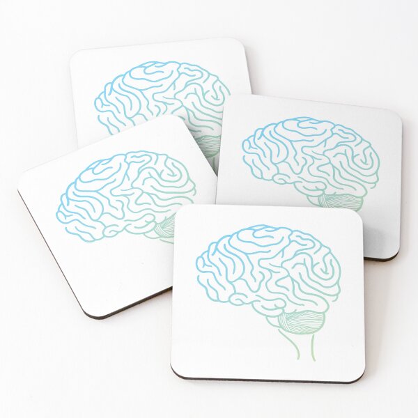 Item preview, Blue Gradient Brain Maze Outline designed and sold by Que Nguyen.
