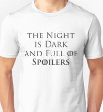 Game of Thrones - Spoilers Unisex T-Shirt