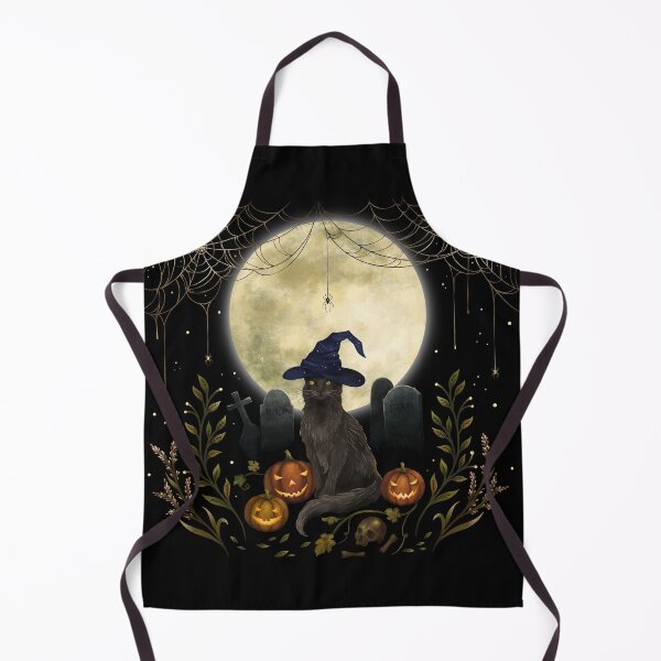 Item preview, The Black Cat on Halloween Night designed and sold by episodicDrawing.
