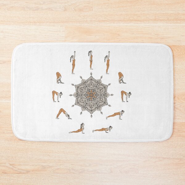Item preview, Sun Salutation A Yoga Mandala Line Art designed and sold by sierratruong.