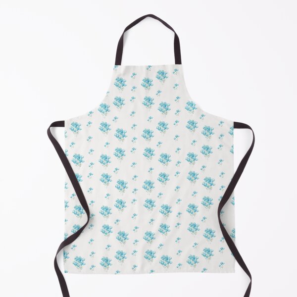 Item preview, blue flowers, hand painted blue flowers on white designed and sold by fra02.