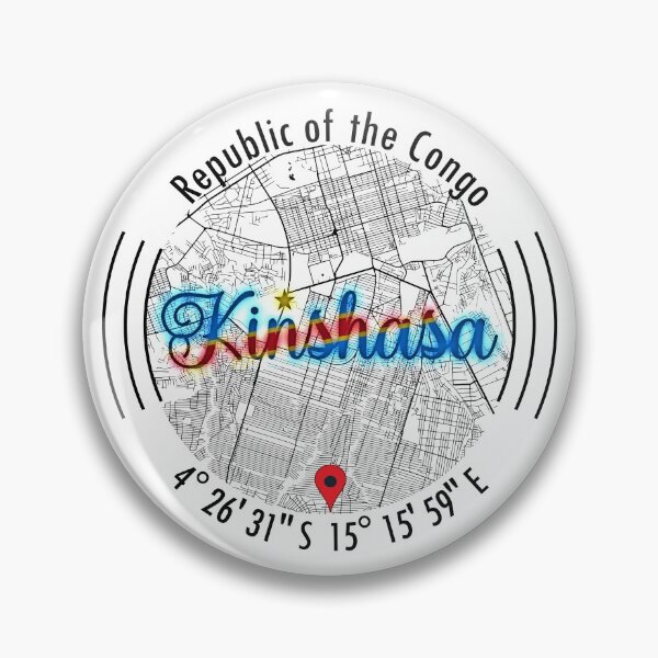 Item preview, Kinshasa, CONGO Road Map Art - Earth Tones designed and sold by hatimelhag.
