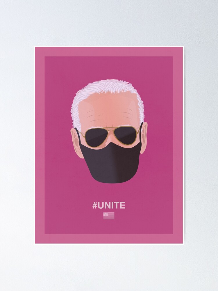 Alternate view of Joe Biden UNITE (red) Poster