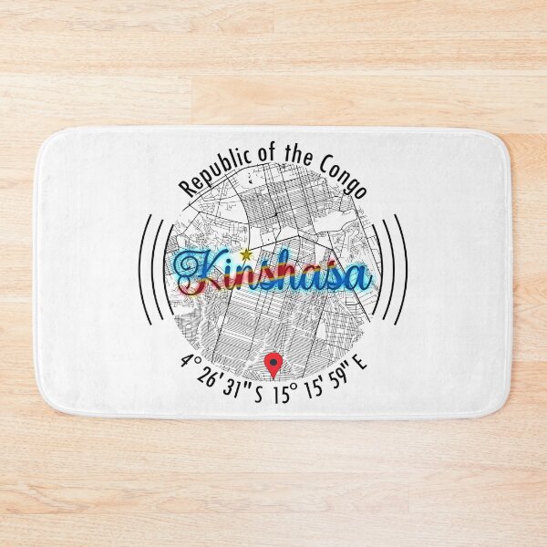Item preview, Kinshasa, CONGO Road Map Art - Earth Tones designed and sold by hatimelhag.