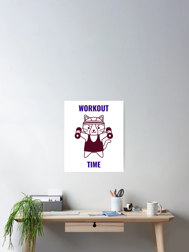 Thumbnail 2 of 3, Poster, Workout Time designed and sold by Ruthria.
