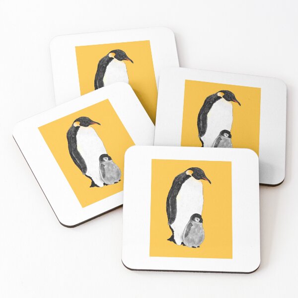 Item preview, Emperor Penguin + Chick Design designed and sold by ArtByTomRigby.