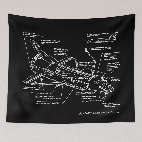 Item preview, Space Shuttle Blueprints. Plans. Cool designed and sold by shirtdan.