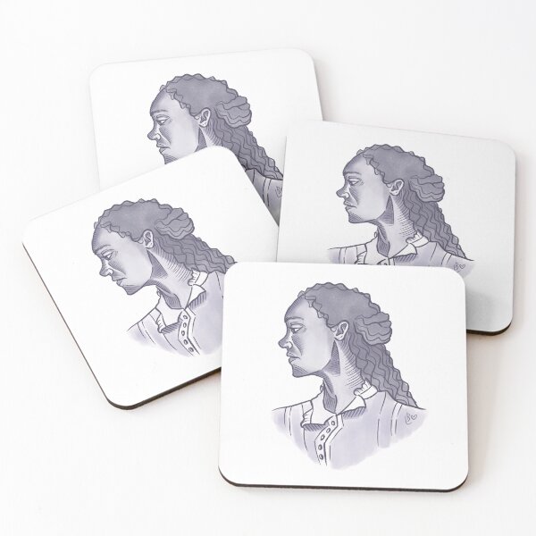 Item preview, Amber Gray Portrait designed and sold by lizillustrated.