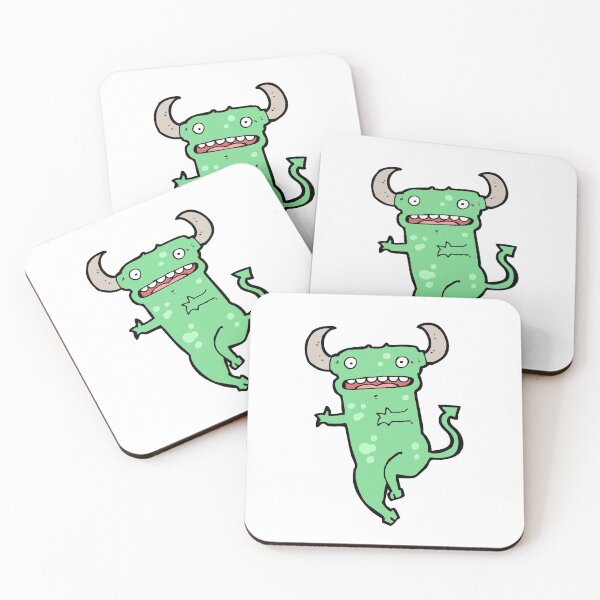 Item preview, Let's Salsa Dance Green Horned Monster designed and sold by wildflowerperks.