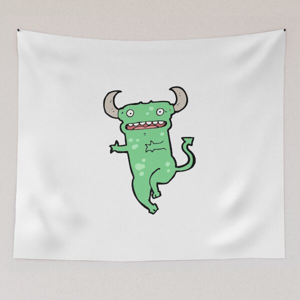 Item preview, Let's Salsa Dance Green Horned Monster designed and sold by wildflowerperks.