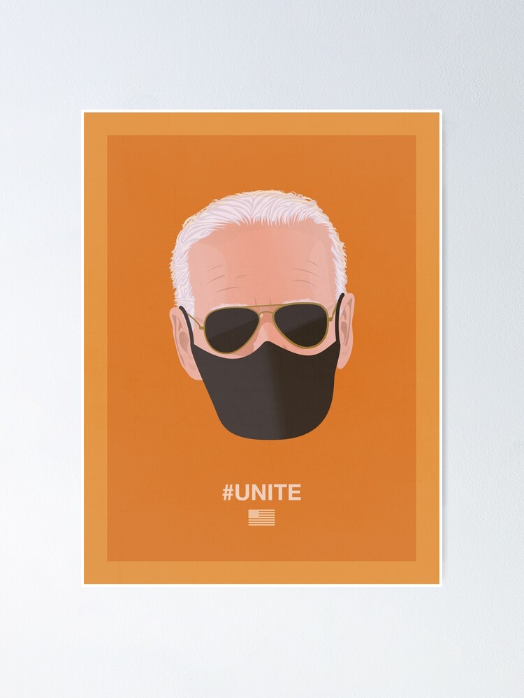 Alternate view of Joe Biden UNITE (orange) Poster