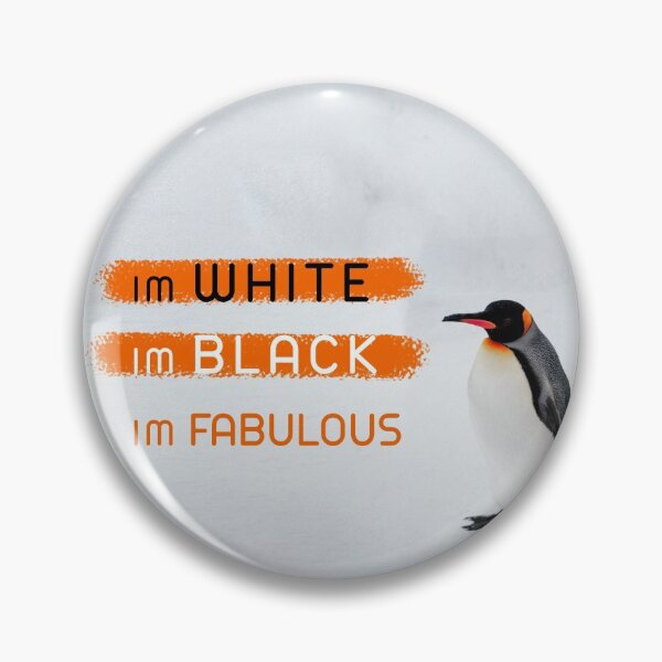 Item preview, White black fabulous pinguin designed and sold by urban-color.