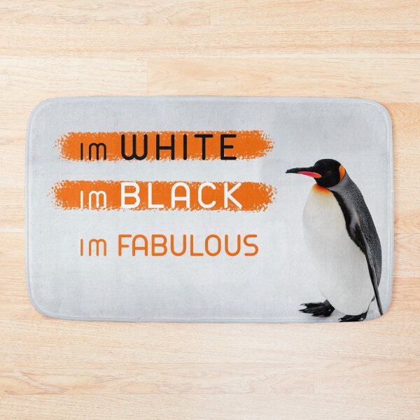 Item preview, White black fabulous pinguin designed and sold by urban-color.