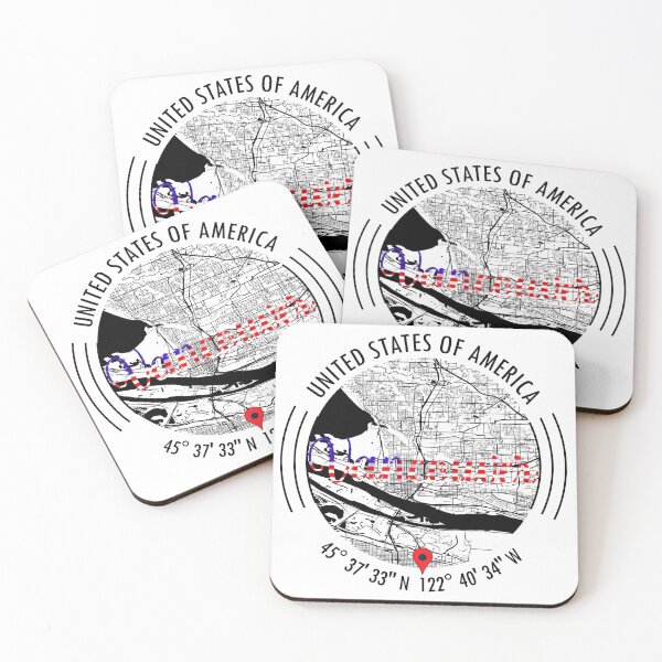 Item preview, Vancouver, USA Road Map Art - Earth Tones designed and sold by hatimelhag.