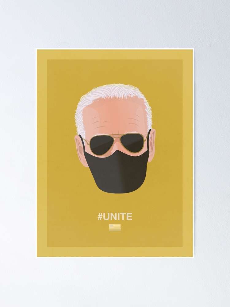 Alternate view of Joe Biden UNITE (yellow) Poster