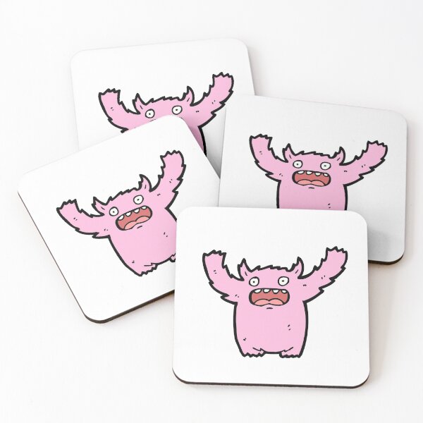 Item preview, Mr Pink Horned Monster designed and sold by wildflowerperks.
