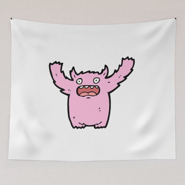 Item preview, Mr Pink Horned Monster designed and sold by wildflowerperks.