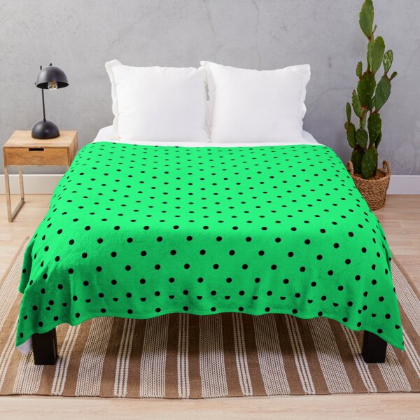 Item preview, Green and black Fall Autumn Simple dotted polka dot Pattern designed and sold by conceptDVS.