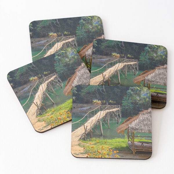 Item preview, Laos. Vang Vieng. Wooden Bridge. designed and sold by vadim19.