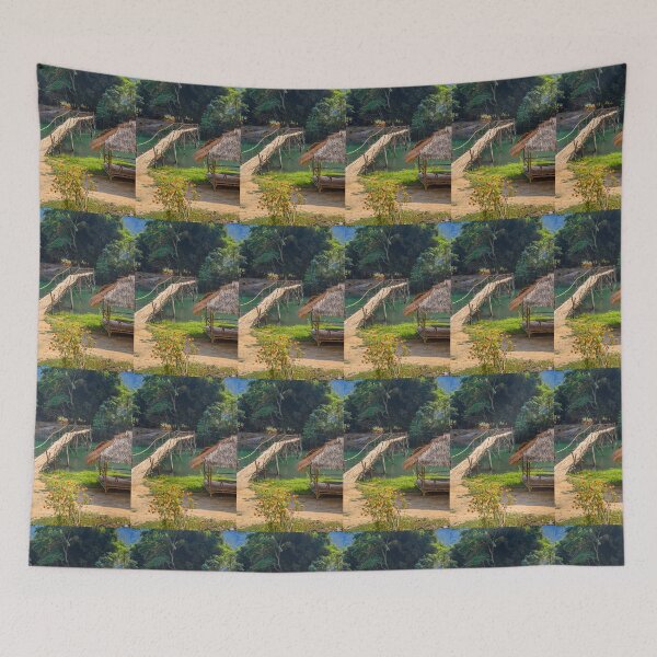 Item preview, Laos. Vang Vieng. Wooden Bridge. designed and sold by vadim19.