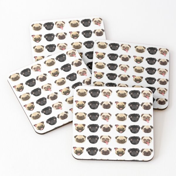 Item preview, Pug Dog Art Pugs puppy funny cute dogs designed and sold by Coolstuff4you71.