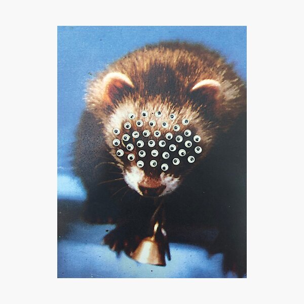 Item preview, Googly eyes Ferret designed and sold by Grace Martyn.