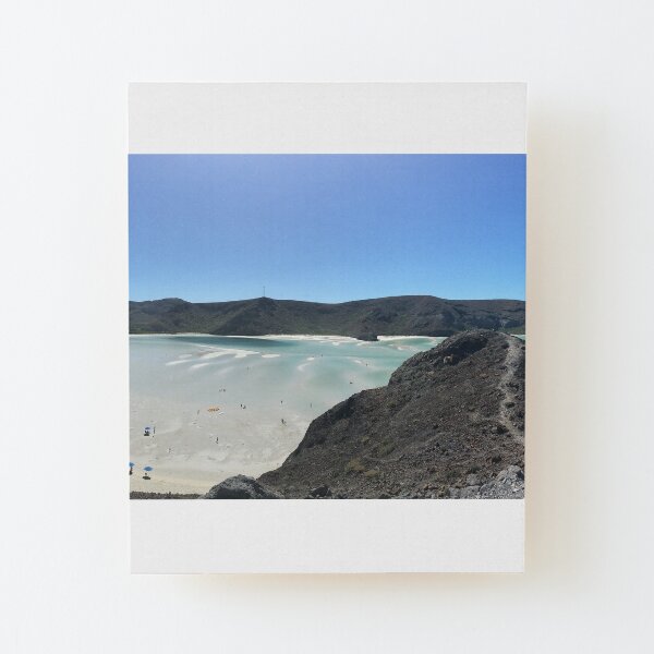 Playa Balandra Panoramic Wood Mounted Print