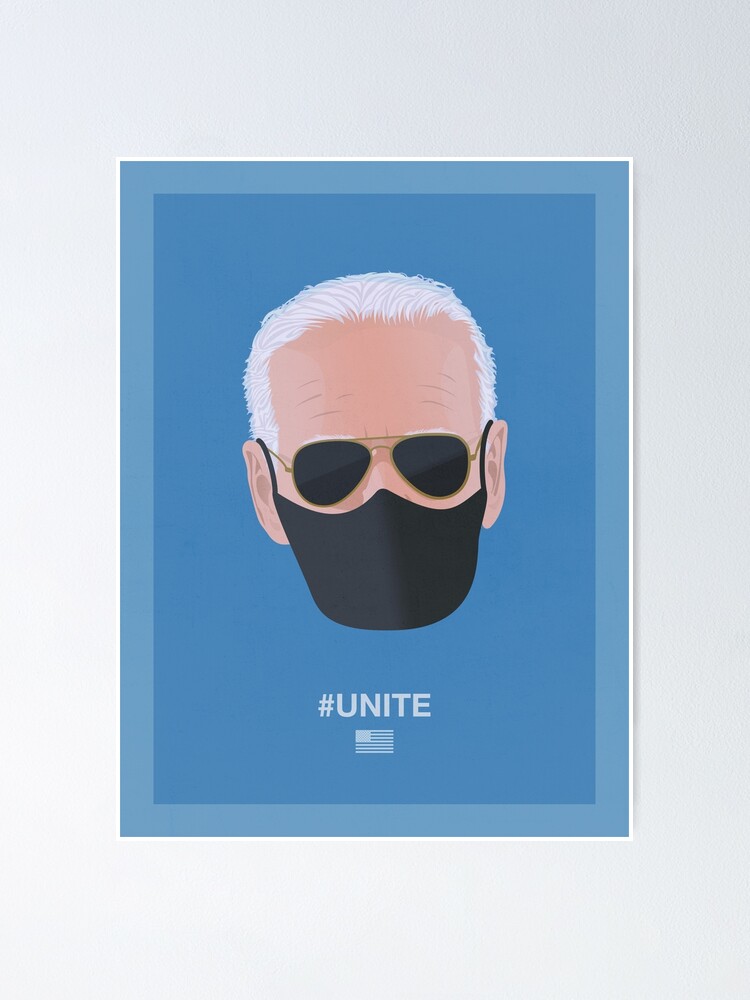 Alternate view of Joe Biden UNITE (blue) Poster