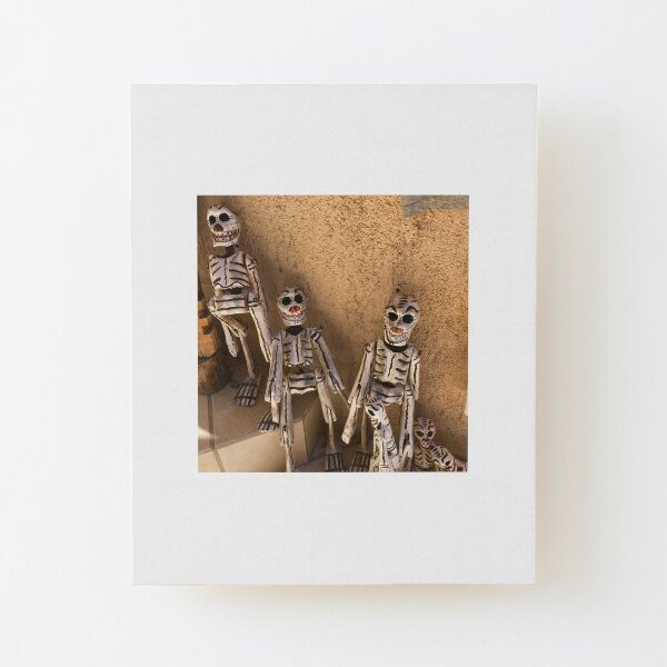Todos Santos Skeletons Wood Mounted Print
