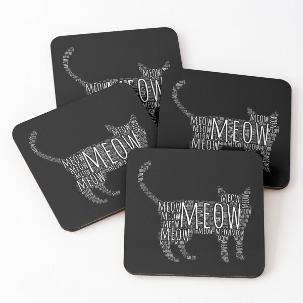 Item preview, Cats Meow (black white text) designed and sold by planDpromotions.