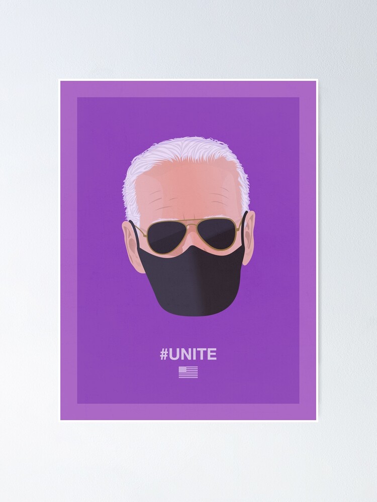 Alternate view of Joe Biden UNITE (violet) Poster